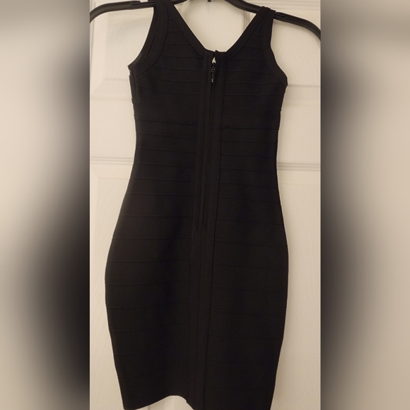 KATIE J NYC TWEEN V-NECK BANDAGE DRESS - - Picture 3 of 12